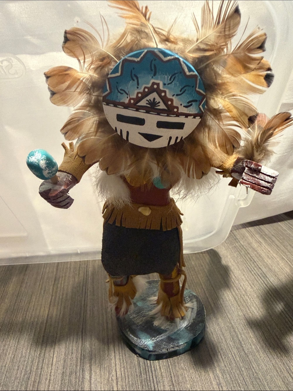 Hand-Painted Kachina Dolls - LOT OF 3 vintage hand carved Native American. - Picture 3 of 6